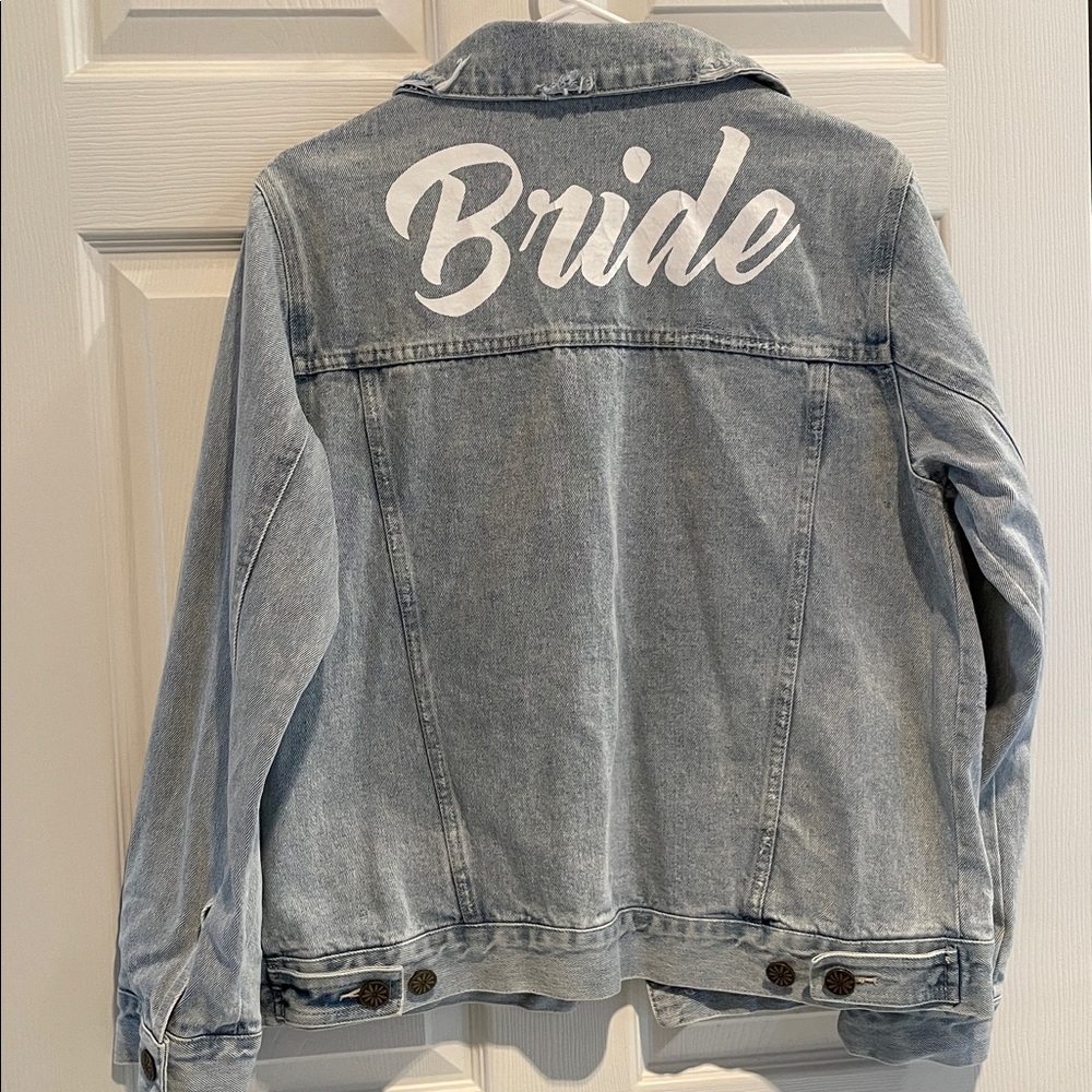 Show Me Your MuMu Light Blue Denim 'Bride' Jean Jacket